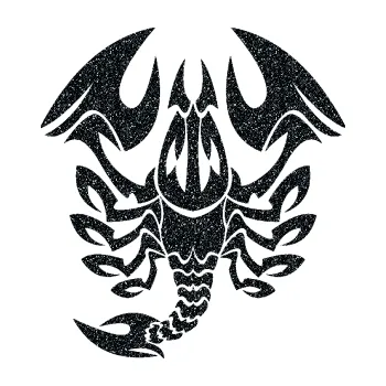 Samolepící dekorace Štír zvěrokruh 003 levá (85 - Ultra Metalic černá) SAMOLEPKA NA AUTO, NÁLEPKA, FÓLIE, POLEP, TUNING, VLASTNÍ TEXT, TISK, AUTOSAMOLEPKY.cz, POLEPY, OBRÁZEK, LOGO, 3D STICKERS