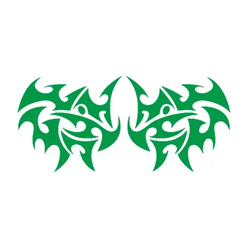 Polep vozidla Tetování 203 (12 - zelená) SAMOLEPKA NA AUTO, NÁLEPKA, FÓLIE, POLEP, TUNING, VLASTNÍ TEXT, TISK, AUTOSAMOLEPKY.cz, POLEPY, OBRÁZEK, LOGO, 3D STICKERS