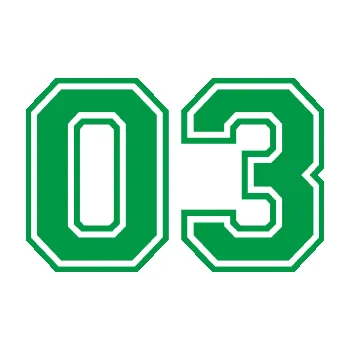 Polep vozidla Startovní číslo 03 typ 4 (12 - zelená) SAMOLEPKA NA AUTO, NÁLEPKA, FÓLIE, POLEP, TUNING, VLASTNÍ TEXT, TISK, AUTOSAMOLEPKY.cz, POLEPY, OBRÁZEK, LOGO, 3D STICKERS