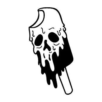 Samolepící dekorace SAMOLEPKA Nanuk 002 levá zombíkový (01 - černá) NA AUTO, NÁLEPKA, FÓLIE, POLEP, TUNING, VLASTNÍ TEXT, TISK, AUTOSAMOLEPKY.cz, POLEPY, OBRÁZEK, LOGO, SAMOLEPKY