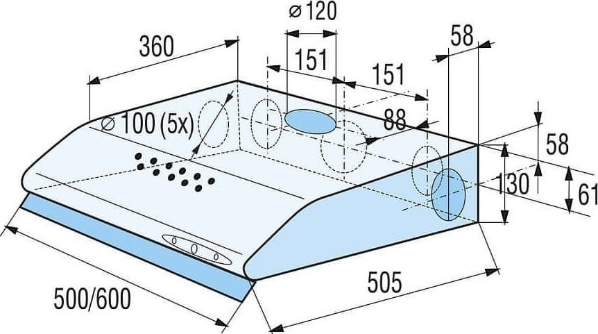 foto Digestoř MORA OP 530 X