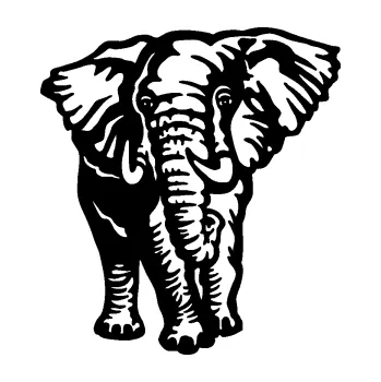 Samolepící dekorace SAMOLEPKA Slon 027 levá (01 - černá) NA AUTO, NÁLEPKA, FÓLIE, POLEP, TUNING, VLASTNÍ TEXT, TISK, AUTOSAMOLEPKY.cz, POLEPY, OBRÁZEK, LOGO, SAMOLEPKY