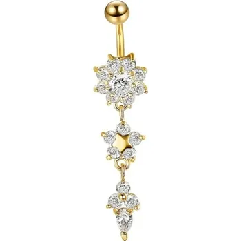 Piercing Piercing do pupíku | visací piercing srdce - 10