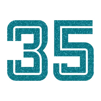 Polep vozidla SAMOLEPKA Startovní číslo 35 typ 7 (92 - Ultra Metalic tyrkysová) NA AUTO, NÁLEPKA, FÓLIE, POLEP, TUNING, VLASTNÍ TEXT, TISK, AUTOSAMOLEPKY.cz, POLEPY, OBRÁZEK, LOGO, SAMOLEPKY