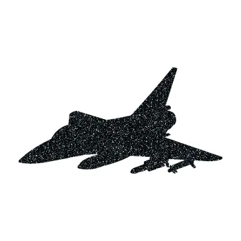 Polep vozidla SAMOLEPKA Stíhací letoun 005 levá (85 - Ultra Metalic černá) NA AUTO, NÁLEPKA, FÓLIE, POLEP, TUNING, VLASTNÍ TEXT, TISK, AUTOSAMOLEPKY.cz, POLEPY, OBRÁZEK, LOGO, SAMOLEPKY