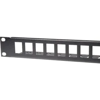 Patch panel 10" Patch panel 12port modulární, bez vyvazovací lišty