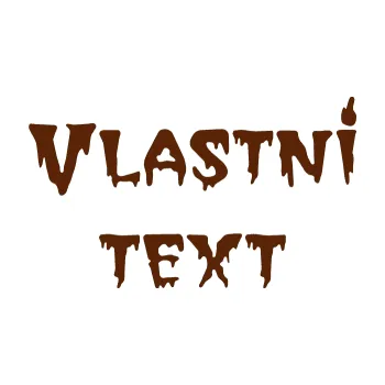 Polep vozidla Vlastní text - QTGhoul Face (15 - hnědá) SAMOLEPKA NA AUTO, NÁLEPKA, FÓLIE, POLEP, TUNING, VLASTNÍ TEXT, TISK, AUTOSAMOLEPKY.cz, POLEPY, OBRÁZEK, LOGO, 3D STICKERS