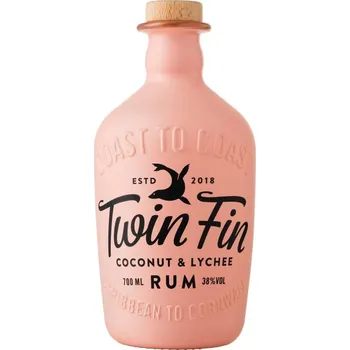 Rum Twin Fin Coconut & Lytchee 38% 0,7 l (holá láhev)