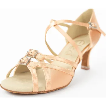 Dámské lodičky Dámské taneční boty Elza - 297 tělová šampaň 6,5 cm Flare Velikost: 36