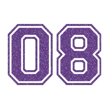 Polep vozidla SAMOLEPKA Startovní číslo 08 typ 4 (87 - Ultra Metalic fialová) NA AUTO, NÁLEPKA, FÓLIE, POLEP, TUNING, VLASTNÍ TEXT, TISK, AUTOSAMOLEPKY.cz, POLEPY, OBRÁZEK, LOGO, SAMOLEPKY
