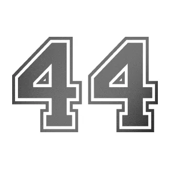 Polep vozidla Startovní číslo 44 typ 4 (41 - grafitová metalíza) SAMOLEPKA NA AUTO, NÁLEPKA, FÓLIE, POLEP, TUNING, VLASTNÍ TEXT, TISK, AUTOSAMOLEPKY.cz, POLEPY, OBRÁZEK, LOGO, 3D STICKERS