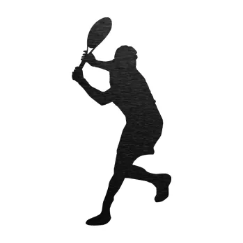 Polep vozidla Tenista 012 levá (63 - škrábaný kov černý) SAMOLEPKA NA AUTO, NÁLEPKA, FÓLIE, POLEP, TUNING, VLASTNÍ TEXT, TISK, AUTOSAMOLEPKY.cz, POLEPY, OBRÁZEK, LOGO, 3D STICKERS