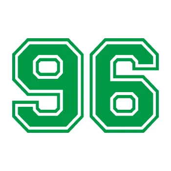 Polep vozidla Startovní číslo 96 typ 4 (12 - zelená) SAMOLEPKA NA AUTO, NÁLEPKA, FÓLIE, POLEP, TUNING, VLASTNÍ TEXT, TISK, AUTOSAMOLEPKY.cz, POLEPY, OBRÁZEK, LOGO, 3D STICKERS