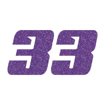Polep vozidla SAMOLEPKA Startovní číslo 33 typ 6 (87 - Ultra Metalic fialová) NA AUTO, NÁLEPKA, FÓLIE, POLEP, TUNING, VLASTNÍ TEXT, TISK, AUTOSAMOLEPKY.cz, POLEPY, OBRÁZEK, LOGO, SAMOLEPKY