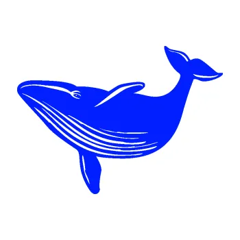 Samolepící dekorace Velryba 002 levá (19 - modrá dynamic) SAMOLEPKA NA AUTO, NÁLEPKA, FÓLIE, POLEP, TUNING, VLASTNÍ TEXT, TISK, AUTOSAMOLEPKY.cz, POLEPY, OBRÁZEK, LOGO, 3D STICKERS