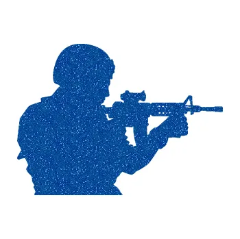 Samolepící dekorace Voják 005 pravá (88 - Ultra Metalic modrá) SAMOLEPKA NA AUTO, NÁLEPKA, FÓLIE, POLEP, TUNING, VLASTNÍ TEXT, TISK, AUTOSAMOLEPKY.cz, POLEPY, OBRÁZEK, LOGO, 3D STICKERS