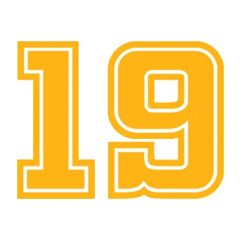 Polep vozidla Startovní číslo 19 typ 5 (21 - světle oranžová) SAMOLEPKA NA AUTO, NÁLEPKA, FÓLIE, POLEP, TUNING, VLASTNÍ TEXT, TISK, AUTOSAMOLEPKY.cz, POLEPY, OBRÁZEK, LOGO, 3D STICKERS