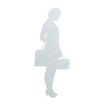 Polep vozidla SAMOLEPKA Žena na nákupu 004 pravá (51 - 3D karbon bílý) NA AUTO, NÁLEPKA, FÓLIE, POLEP, TUNING, VLASTNÍ TEXT, TISK, AUTOSAMOLEPKY.cz, POLEPY, OBRÁZEK, LOGO, SAMOLEPKY