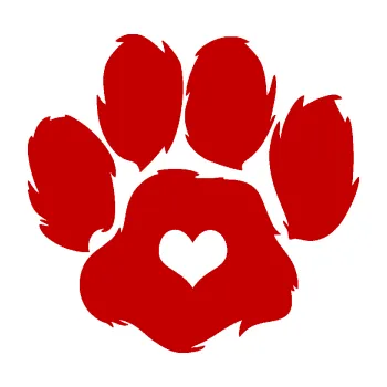 samolepka Tlapka 006 levá (18 - tmavě červená) SAMOLEPKA NA AUTO, NÁLEPKA, FÓLIE, POLEP, TUNING, VLASTNÍ TEXT, TISK, AUTOSAMOLEPKY.cz, POLEPY, OBRÁZEK, LOGO, 3D STICKERS