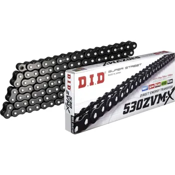 Řetězová sada pro motocykl Řetěz DID 530 ZVMX, X-ring, BLACK RAVEN EDITION, černý, 126 člán