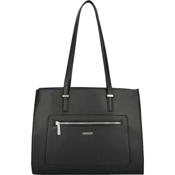 Kabelka DAVID JONES Černá dámská kabelka přes rameno s čelní kapsou