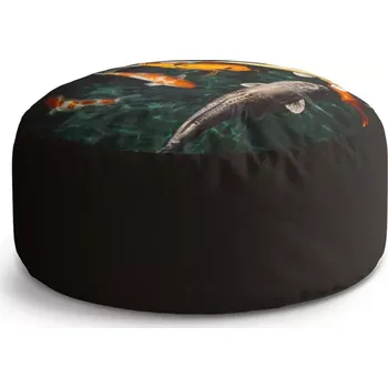 Sedací pytel Kulatý taburet Circle Ryby: 38x48 cm - Sablio