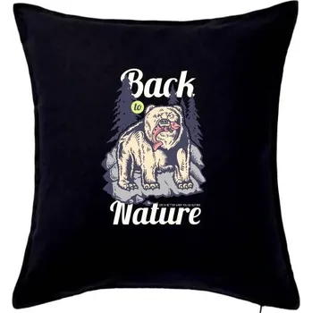 Polštář Hunting Bear - Polštář 50x50 - 50x50 - Pouze potah ( Černá )