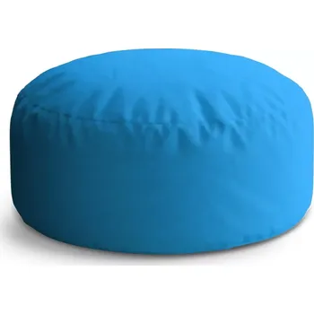 Sedací pytel Kulatý taburet Circle Azurová: 38x48 cm - Sablio