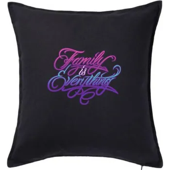 Polštář Family is everything - Polštář 50x50 - 50x50 - Pouze potah ( Černá )
