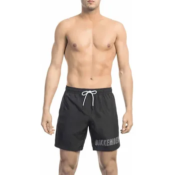 Pánské kraťasy Pánské kraťasy BKK1MBM01 Bikkembergs Beachwear Barva: Černá, Velikost: L