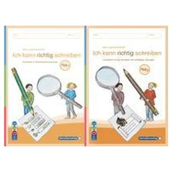 Německý jazyk Ich kann richtig schreiben Heft 1 und 2 im Set - Ausgabe mit Artikelkennzeichnung - Langhans, Katrin