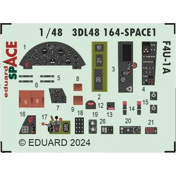 Plastikový model Eduard 1/48 F4U-1A SPACE (MAGIC FACTORY)