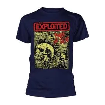 Pánské tričko Merch The Exploited: Punks Not Dead (album) (navy) M 2023