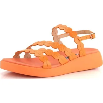 Dámské sandále Wonders sandály na platformě lakované Apricot C-6531 - 40 | P685060