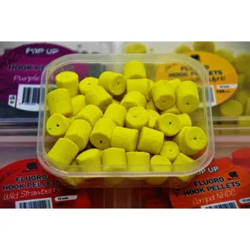 Boilies LK Baits Fluoro POP-UP Hook Pellets Pineapple/N-Butyric 150ml, 12mm