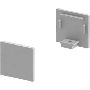 Příslušenství pro svítidlo BIG WHITE KONCOVÉ KRYTY, na GRAZIA 10 profil k montáži na stěnu standard, 2 kusy, ploché provedení, hliník 1000478