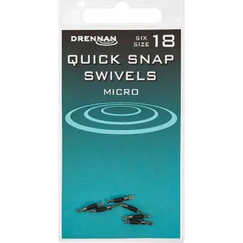 Drennan rychlovýměnný obratlík Quick Snap Swivels vel. 18