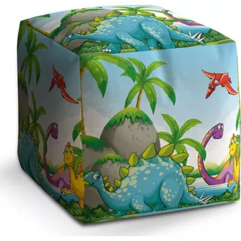 Taburet Taburet Kostka Dinosauři 3: 40x40x40 cm - Sablio