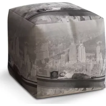 Taburet Taburet Kostka Zedník na traverze: 40x40x40 cm - Sablio