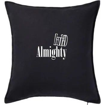 Polštář Girl Almighty - Polštář 50x50 - 50x50 - Pouze potah ( Černá )