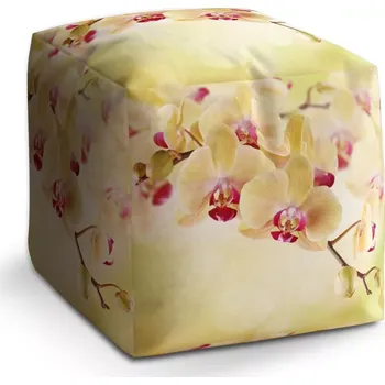 Taburet Taburet Kostka Orchidej 2: 40x40x40 cm - Sablio