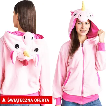 Pánská mikina Rea Mikina s kapucí Kigurumi Pegaz Pink M