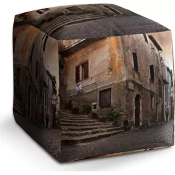 Taburet Taburet Kostka Starý dům 2: 40x40x40 cm - Sablio