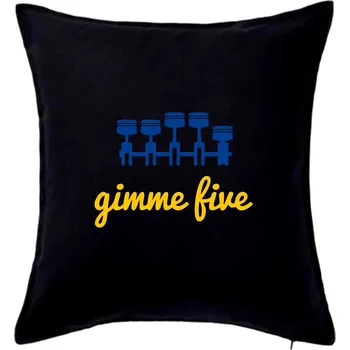 Polštář Gimme five - barevné - Polštář 50x50 - 50x50 - Pouze potah ( Černá )