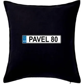 Polštář SPZ Pavel 80 - Polštář 50x50 - 50x50 - Včetně výplně ( Černá )