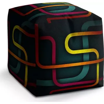 Taburet Taburet Kostka Barevné klikyháky: 40x40x40 cm - Sablio