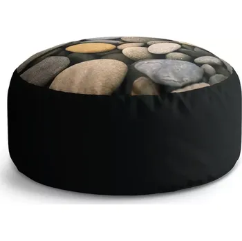 Sedací pytel Kulatý taburet Circle Kameny: 38x48 cm - Sablio