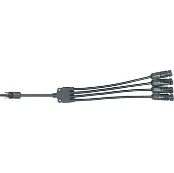 Síťový kabel Kabel TIPA MC4 rozbočení 1x zdířka/ 4x konektor 30cm