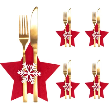 Rea Vánoční pouzdro na příbory 4 ks Star Red 311378A