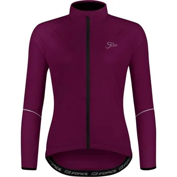 Cyklistická bunda Force ARROW LADY fialová dámská softshellová cyklobunda XS + DÁREK + Doprava ZDARMA